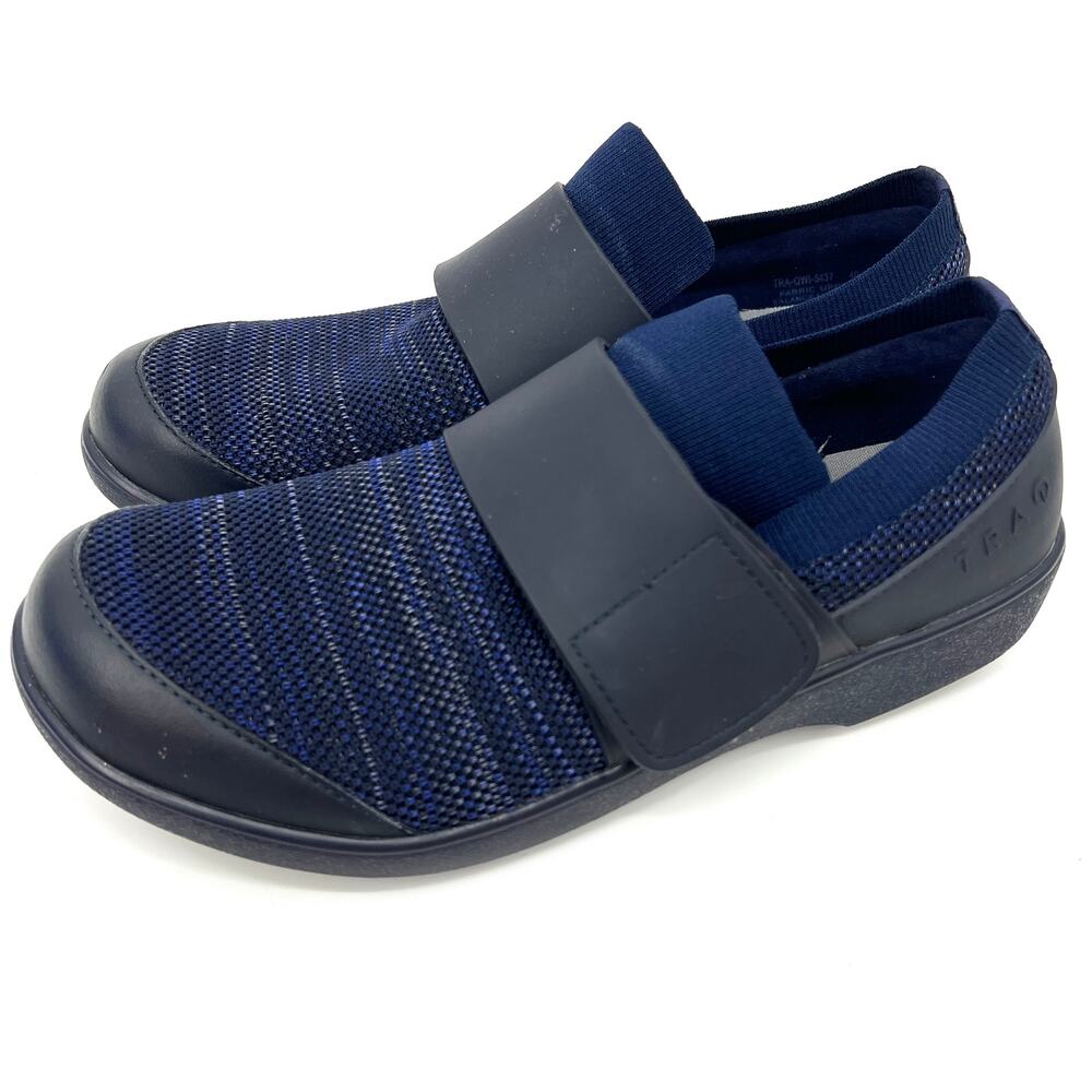 TRAQ by Alegria Comfort Knit Shoes Qwik Blue Euro Size 40